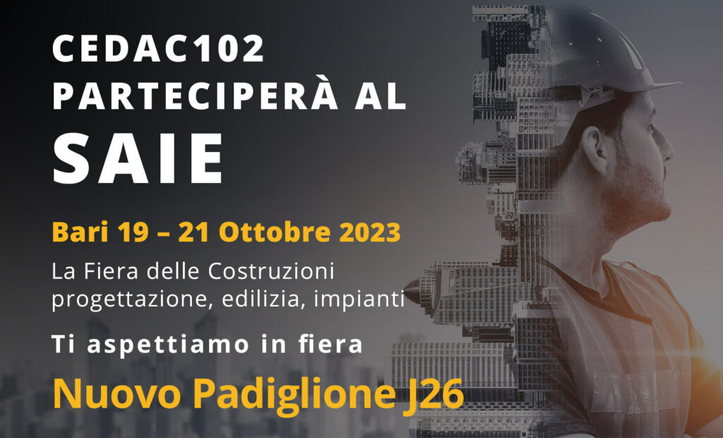 saie_23bari_23 Cedac102 presente al Saie Bari 2023
